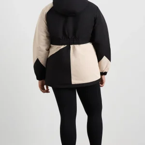 Best Aje ATHLETICA Colour Block Long Jacket 731 Black / Moonstone Grey