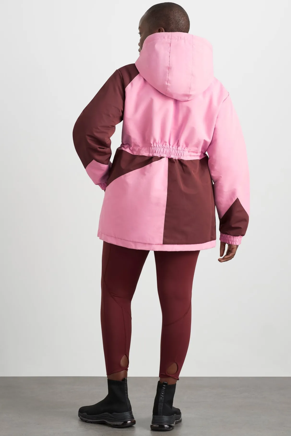 colour_block_long_jacket__9.webp Store Aje ATHLETICA Colour Block Long Jacket 731 Burnt Burgundy/Bonbon Pink