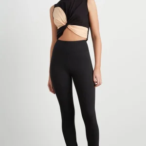 Fashion Aje ATHLETICA Colour Block Twist Tank 130 Black/Beige