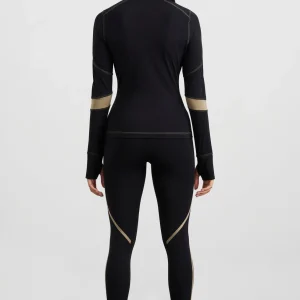 Shop Aje ATHLETICA Colour Blocked Quarter Zip 758 Black Soft Khaki