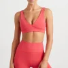 Flash Sale Aje ATHLETICA Contour Plunge Sports Bra 342 Watermelon Pink