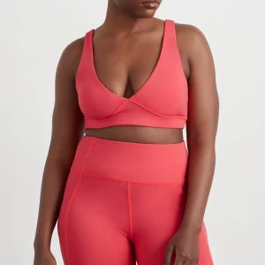 Flash Sale Aje ATHLETICA Contour Plunge Sports Bra 342 Watermelon Pink