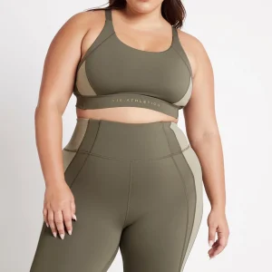 Sale Aje ATHLETICA Contrast Adjustable Strap Sports Bra 321 Forest Green/Sage