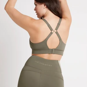 Sale Aje ATHLETICA Contrast Adjustable Strap Sports Bra 321 Forest Green/Sage