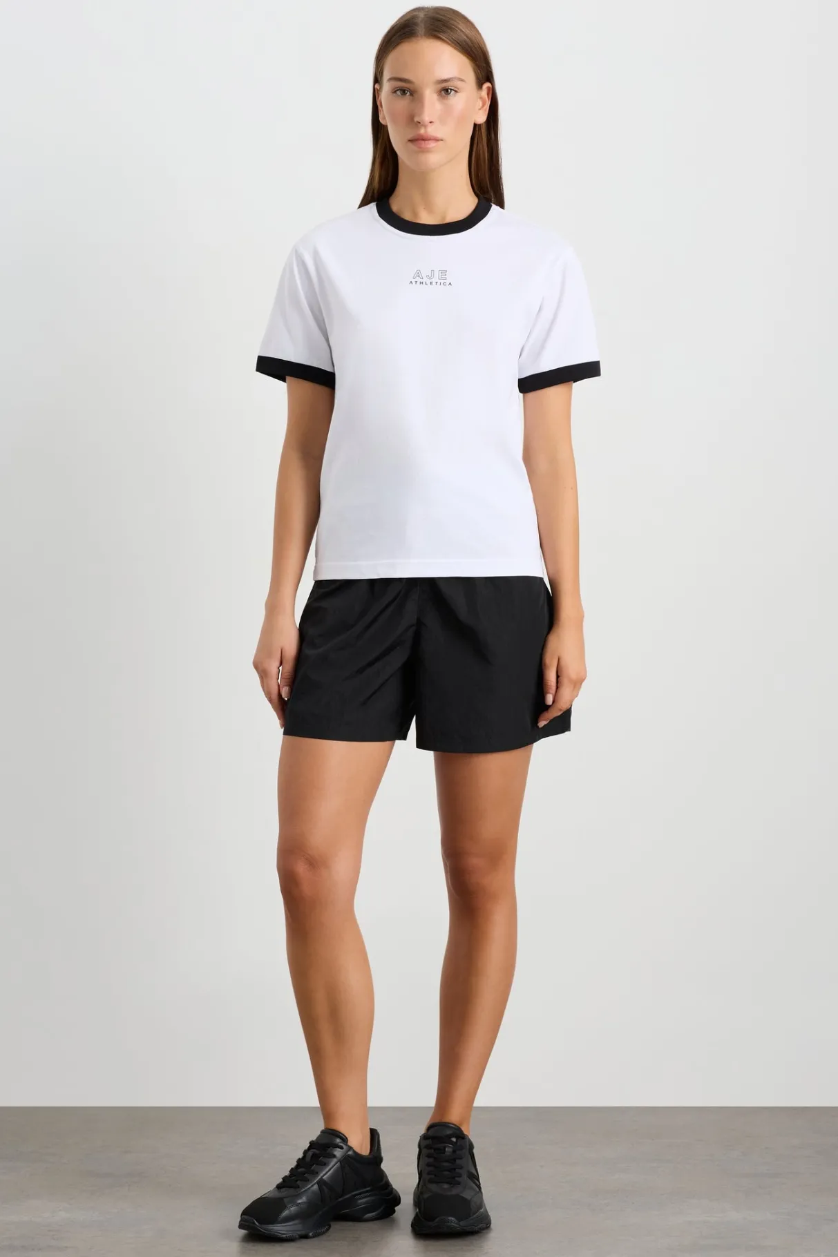 contrast_bind_logo_tee__2.webp Online Aje ATHLETICA Contrast Bind Logo Tee 110 White/Black