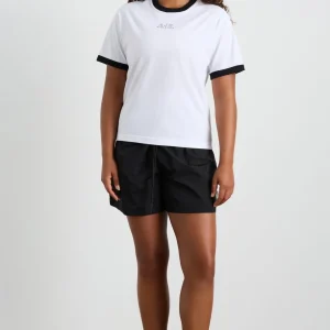 Online Aje ATHLETICA Contrast Bind Logo Tee 110 White/Black