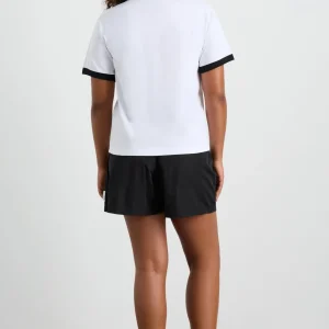 Online Aje ATHLETICA Contrast Bind Logo Tee 110 White/Black