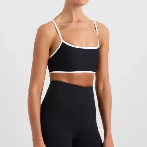 Store Aje ATHLETICA Contrast Bind Sports Bra 307 Black/White