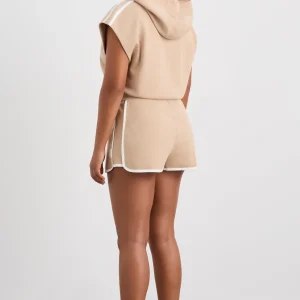 Best Sale Aje ATHLETICA Contrast Knit Short 603 Natural Tan