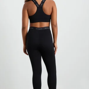 Clearance Aje ATHLETICA Contrast Logo 7/8 Legging 203 Black/White