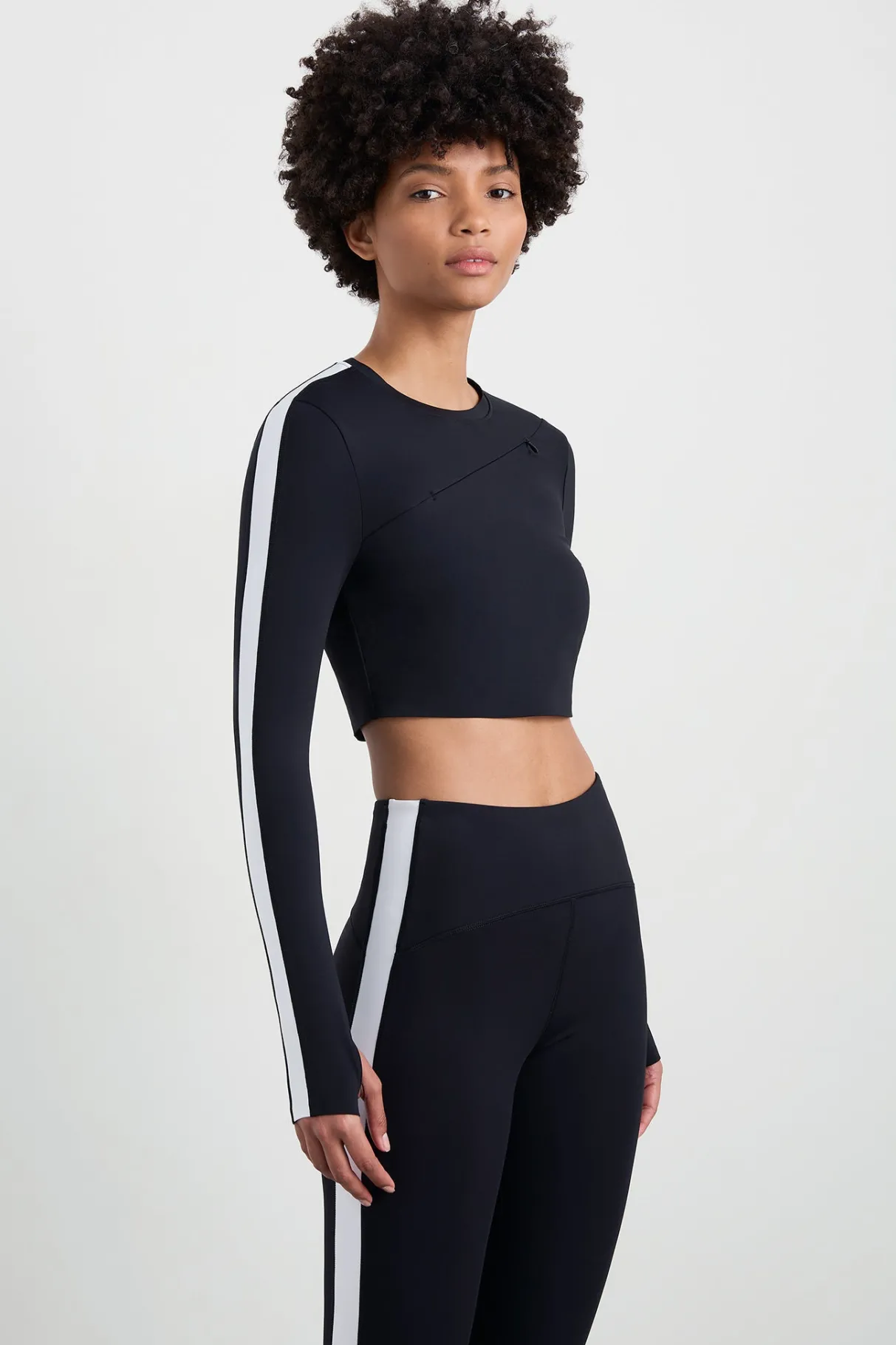 contrast_long_sleeve_crop_top__0.webp Discount Aje ATHLETICA Contrast Long Sleeve Crop Top 389 Black/White