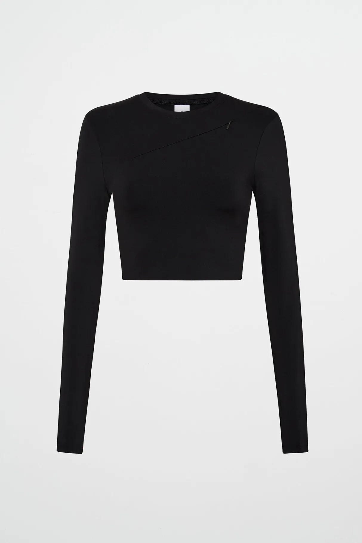 contrast_long_sleeve_crop_top__1.webp Discount Aje ATHLETICA Contrast Long Sleeve Crop Top 389 Black/White