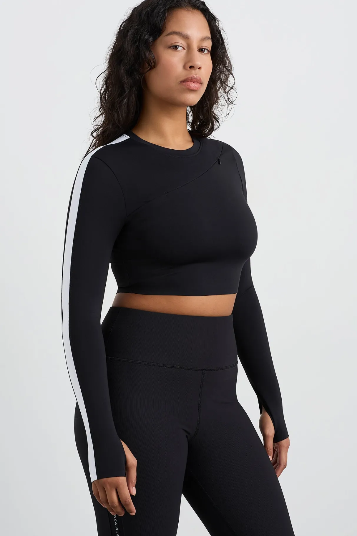 contrast_long_sleeve_crop_top__5.webp Discount Aje ATHLETICA Contrast Long Sleeve Crop Top 389 Black/White