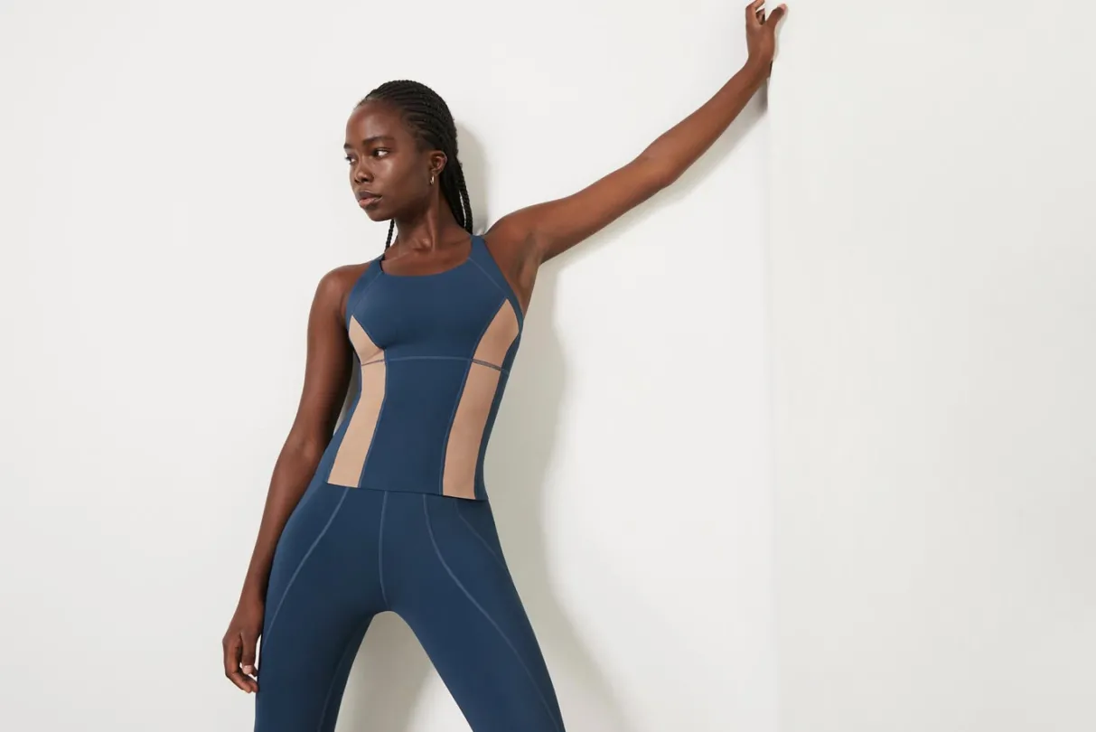 contrast_longline_racerback_tank__16.webp Shop Aje ATHLETICA Contrast Longline Racerback Tank 124 Midnight Blue/Beige