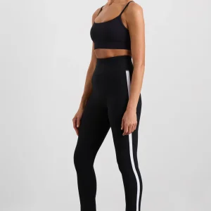 Shop Aje ATHLETICA Contrast Split Hem Legging 205 Black