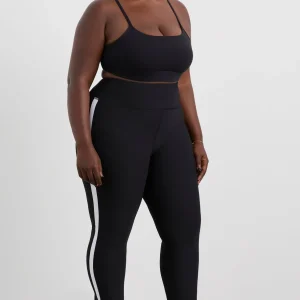 Shop Aje ATHLETICA Contrast Split Hem Legging 205 Black