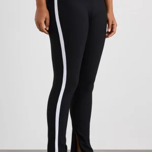 Shop Aje ATHLETICA Contrast Split Hem Legging 205 Black