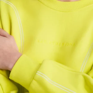 Hot Aje ATHLETICA Contrast Stitch Crew Jumper 419 Citrus Yellow