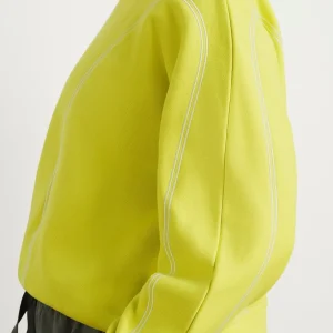 Hot Aje ATHLETICA Contrast Stitch Crew Jumper 419 Citrus Yellow