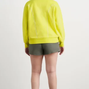 Hot Aje ATHLETICA Contrast Stitch Crew Jumper 419 Citrus Yellow