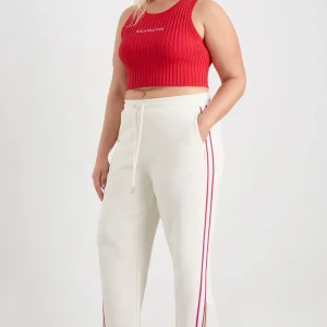 Discount Aje ATHLETICA Contrast Zip Trackpants 504 Ecru