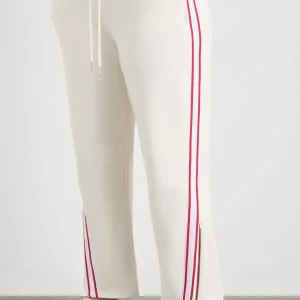 Discount Aje ATHLETICA Contrast Zip Trackpants 504 Ecru