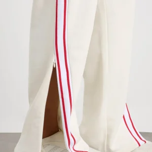 Discount Aje ATHLETICA Contrast Zip Trackpants 504 Ecru
