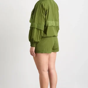 Cheap Aje ATHLETICA Convertible Spray Jacket 742 Evergreen