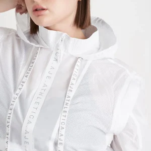 New Aje ATHLETICA Convertible Windbreaker Jacket 701 White