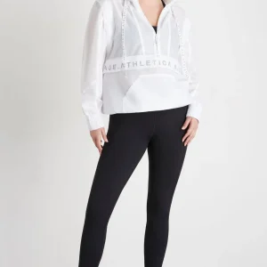 New Aje ATHLETICA Convertible Windbreaker Jacket 701 White