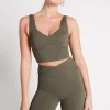 Best Aje ATHLETICA Corset Crop Top 312 Forest Green