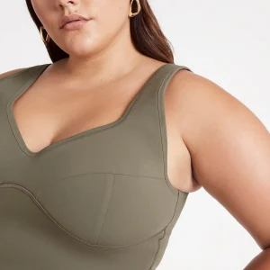Best Aje ATHLETICA Corset Crop Top 312 Forest Green