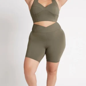 Best Aje ATHLETICA Corset Crop Top 312 Forest Green