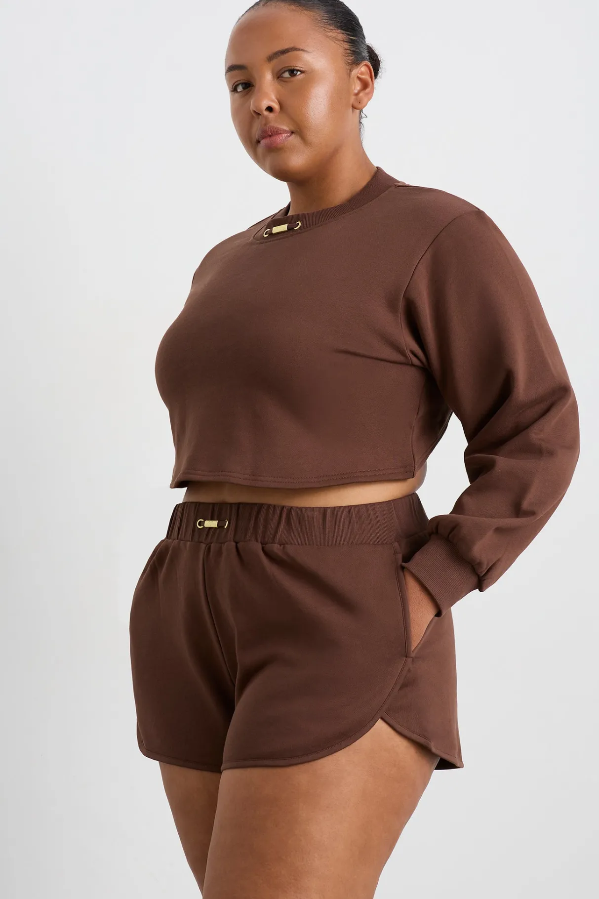 cotton_terry_crew_jumper__10.webp Cheap Aje ATHLETICA Cotton Terry Crew Jumper 413 Dark Chocolate Brown