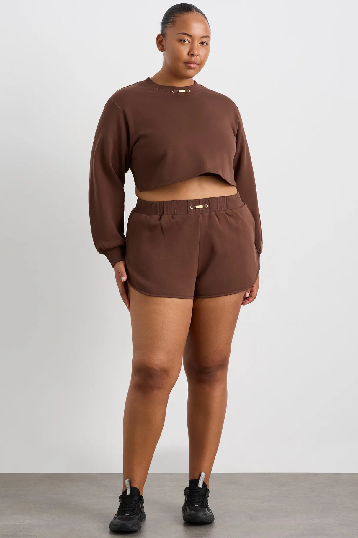 cotton_terry_crew_jumper__11.webp Cheap Aje ATHLETICA Cotton Terry Crew Jumper 413 Dark Chocolate Brown
