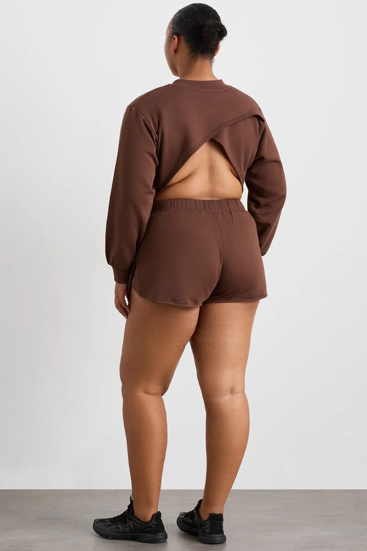 cotton_terry_crew_jumper__13.webp Cheap Aje ATHLETICA Cotton Terry Crew Jumper 413 Dark Chocolate Brown