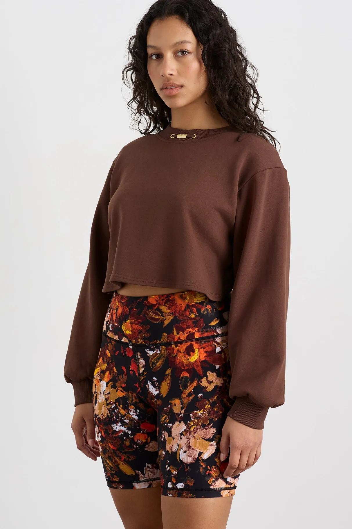 cotton_terry_crew_jumper__6.webp Cheap Aje ATHLETICA Cotton Terry Crew Jumper 413 Dark Chocolate Brown