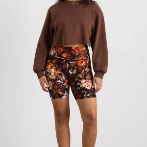 Cheap Aje ATHLETICA Cotton Terry Crew Jumper 413 Dark Chocolate Brown