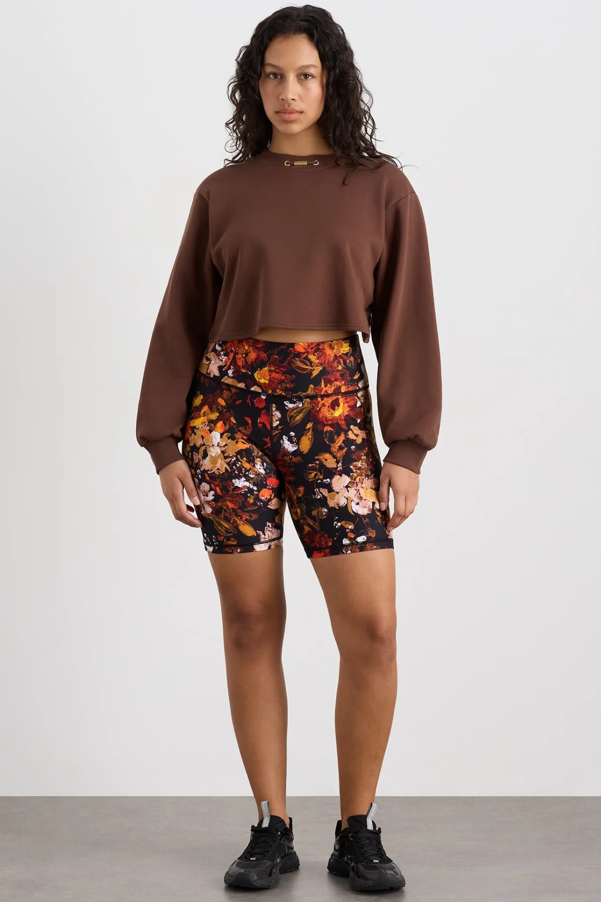 cotton_terry_crew_jumper__7.webp Cheap Aje ATHLETICA Cotton Terry Crew Jumper 413 Dark Chocolate Brown