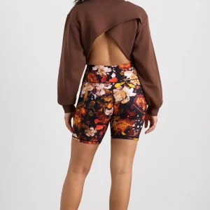 Cheap Aje ATHLETICA Cotton Terry Crew Jumper 413 Dark Chocolate Brown
