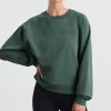 Fashion Aje ATHLETICA Crew Neck Sweater 401 Moss Green