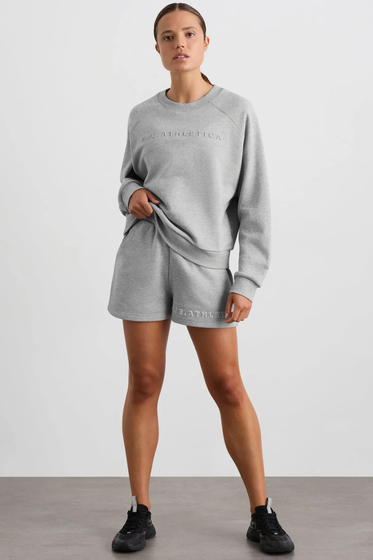 crew_neck_sweater__1-1.webp Flash Sale Aje ATHLETICA Crew Neck Sweater 401 Grey Marle