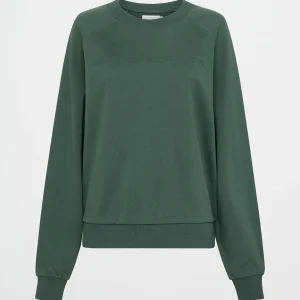 Fashion Aje ATHLETICA Crew Neck Sweater 401 Moss Green