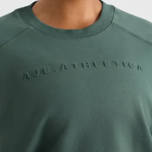 Fashion Aje ATHLETICA Crew Neck Sweater 401 Moss Green