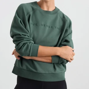 Fashion Aje ATHLETICA Crew Neck Sweater 401 Moss Green