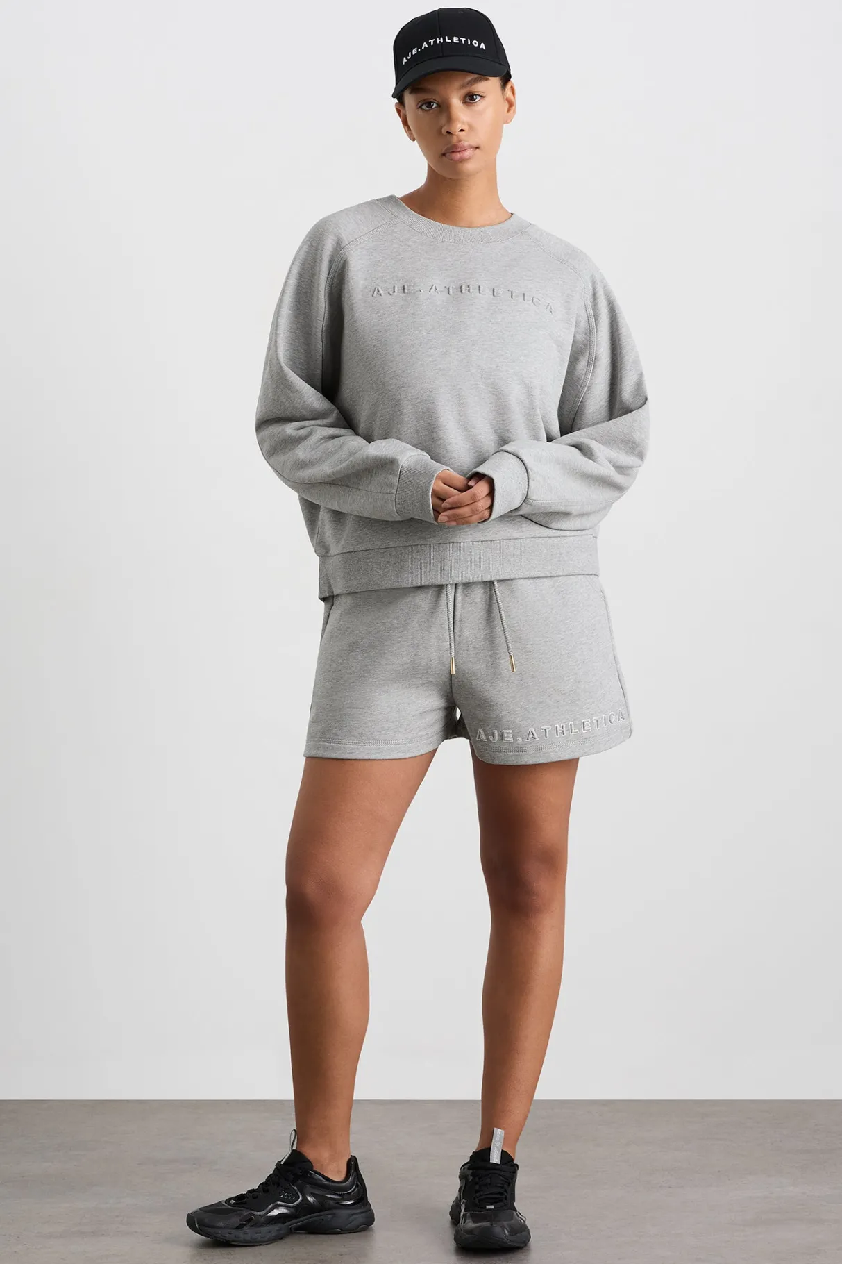 crew_neck_sweater__6-1.webp Flash Sale Aje ATHLETICA Crew Neck Sweater 401 Grey Marle