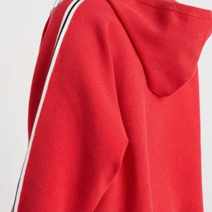 Sale Aje ATHLETICA Crop Knit Hoodie 405 Passionate Red