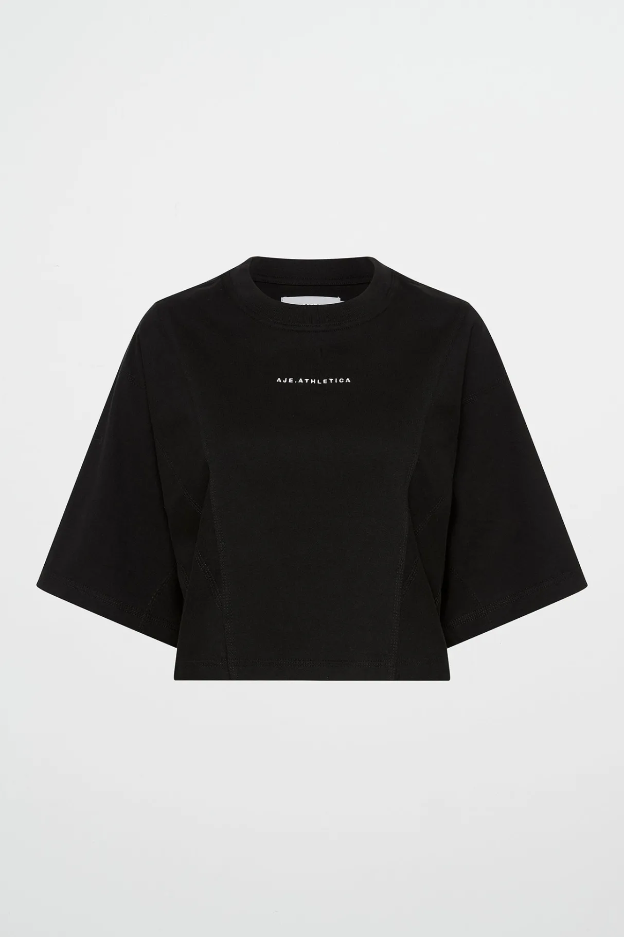 crop_panel_tee__1.webp Hot Aje ATHLETICA Crop Panel Tee 105 Black