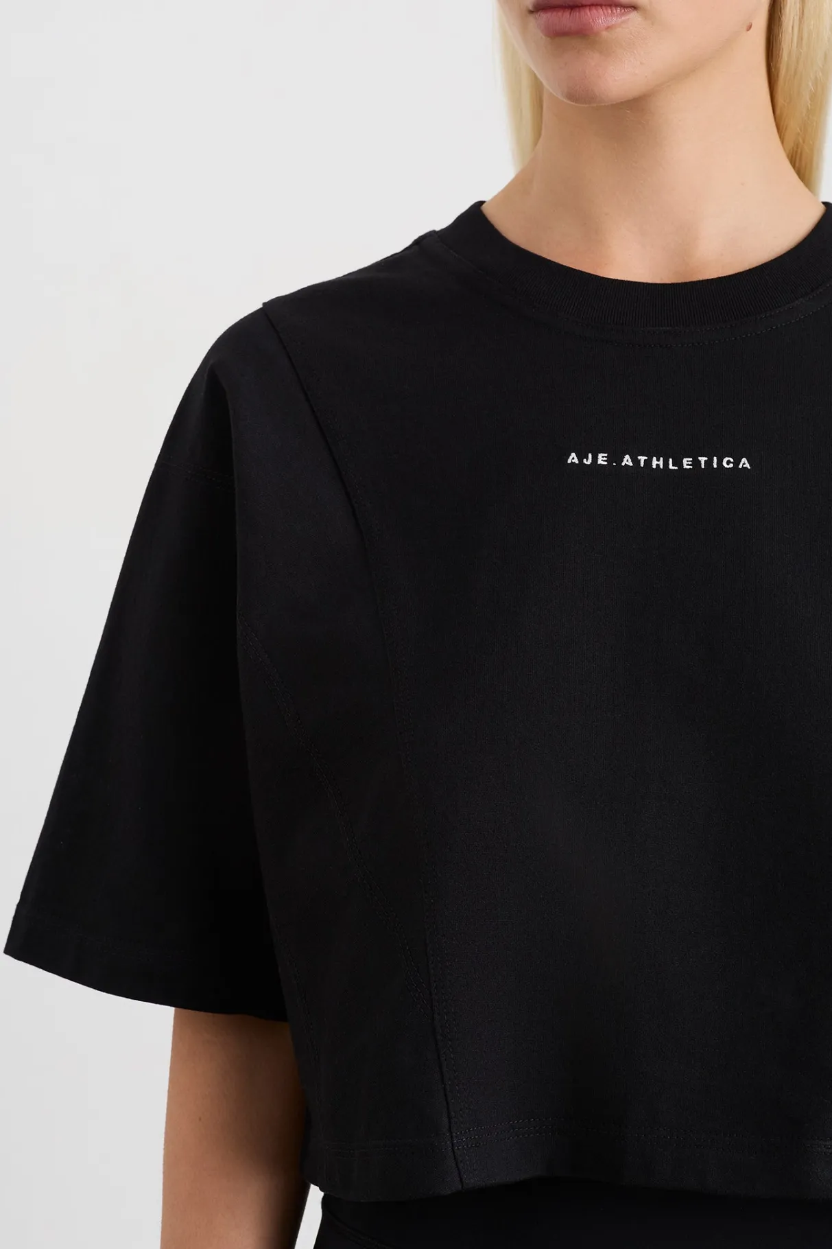 crop_panel_tee__3.webp Hot Aje ATHLETICA Crop Panel Tee 105 Black