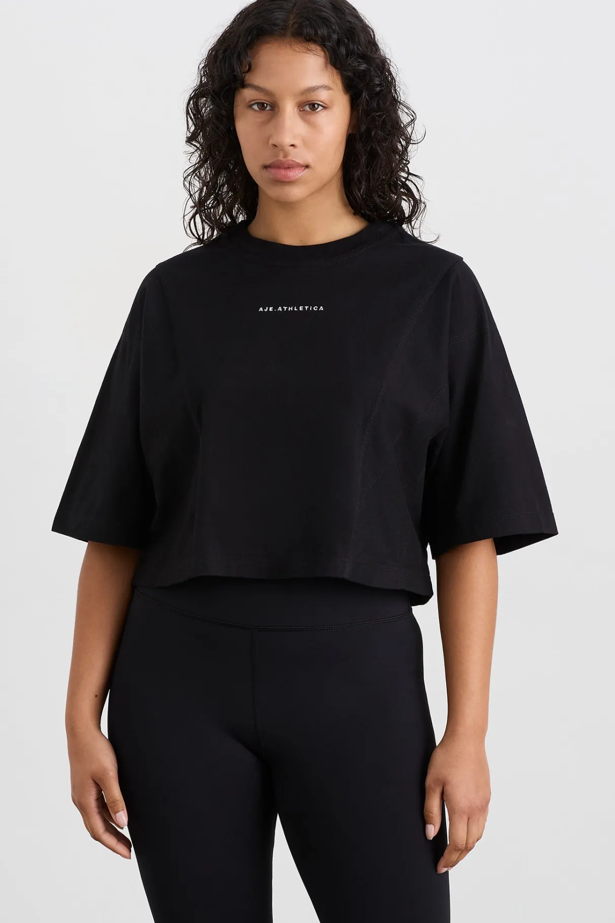 crop_panel_tee__5.webp Hot Aje ATHLETICA Crop Panel Tee 105 Black